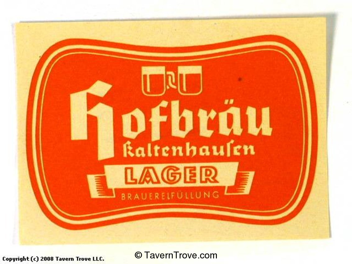 Hofbräu Kaltenhausen Lager