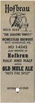 Hofbrau Royal Export/Bock Beer