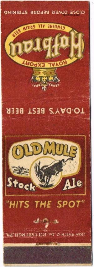 Hofbrau Beer/Old Mule Stock Ale Dupe