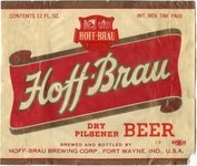 Hoff-Brau Dry Pilsener Beer