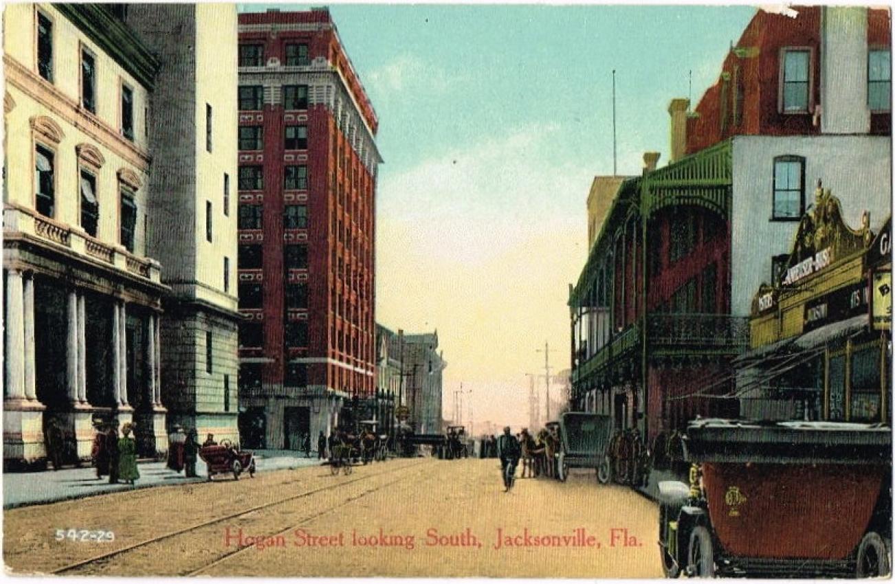 Anheuser Busch Sign on Hogan Street Looking South