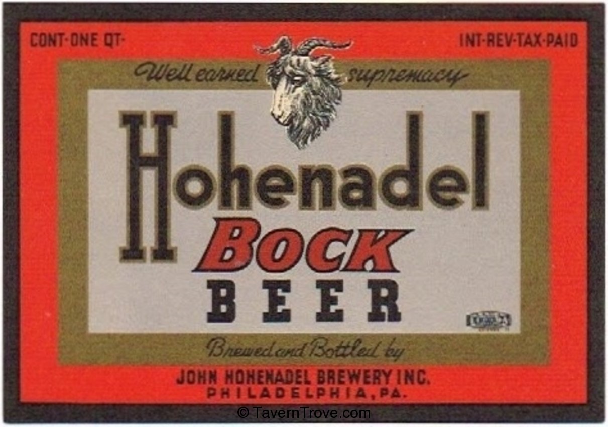 Hohenadel Bock Beer