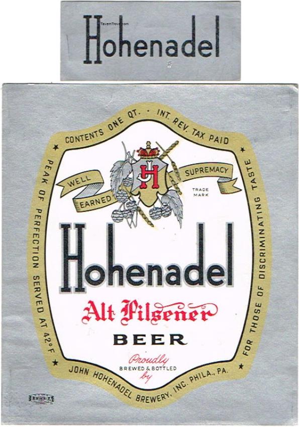 Hohenadel Alt Pilsener Beer