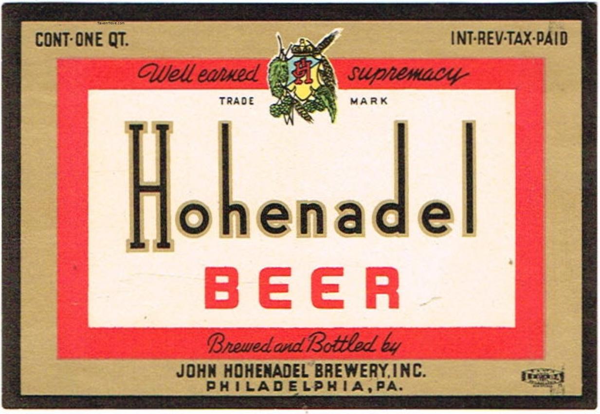 Hohenadel Beer