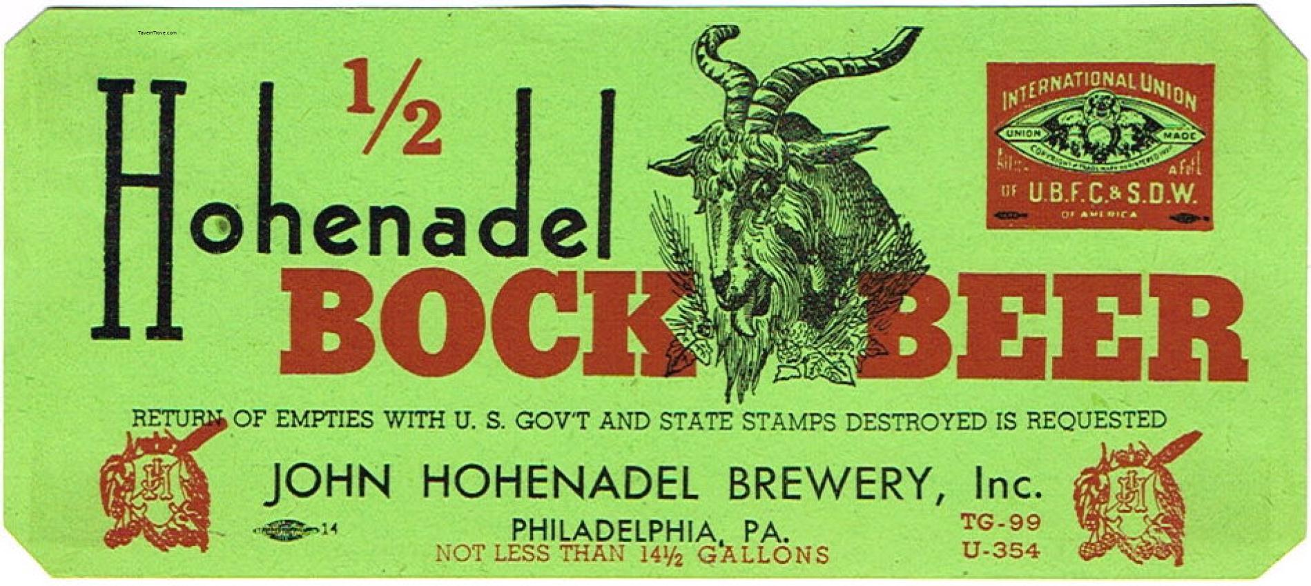 Hohenadel Bock Beer