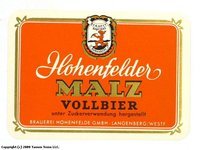 Hohenfelder Malz Vollbier