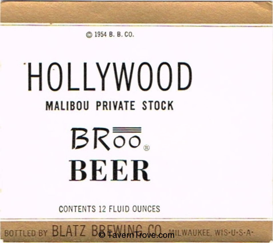 Hollywood Broo Beer