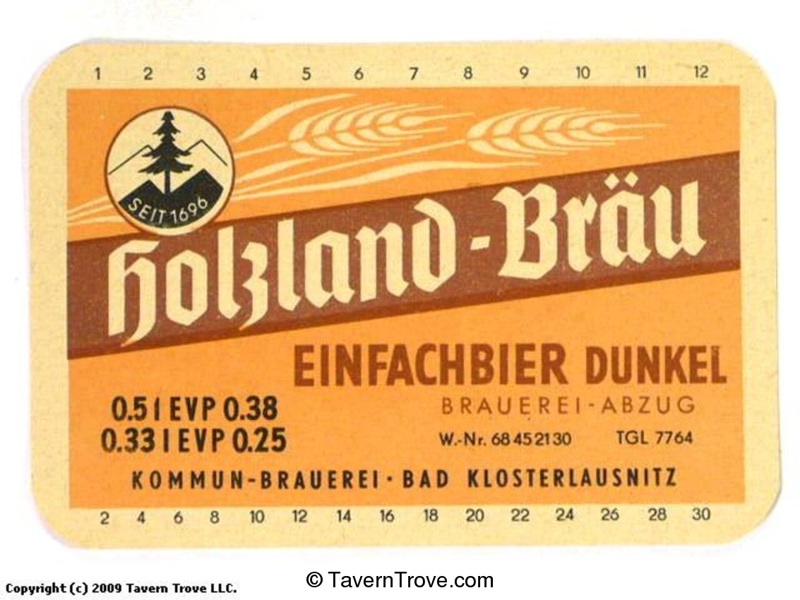 Holzland-Bräu Einfachbier Dunkel