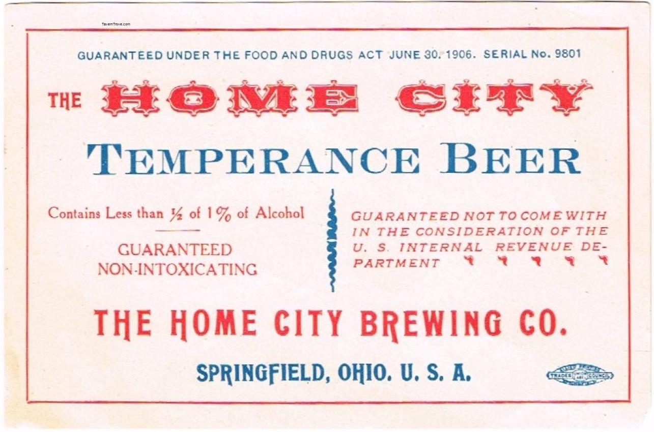 Home City Temperance Beer