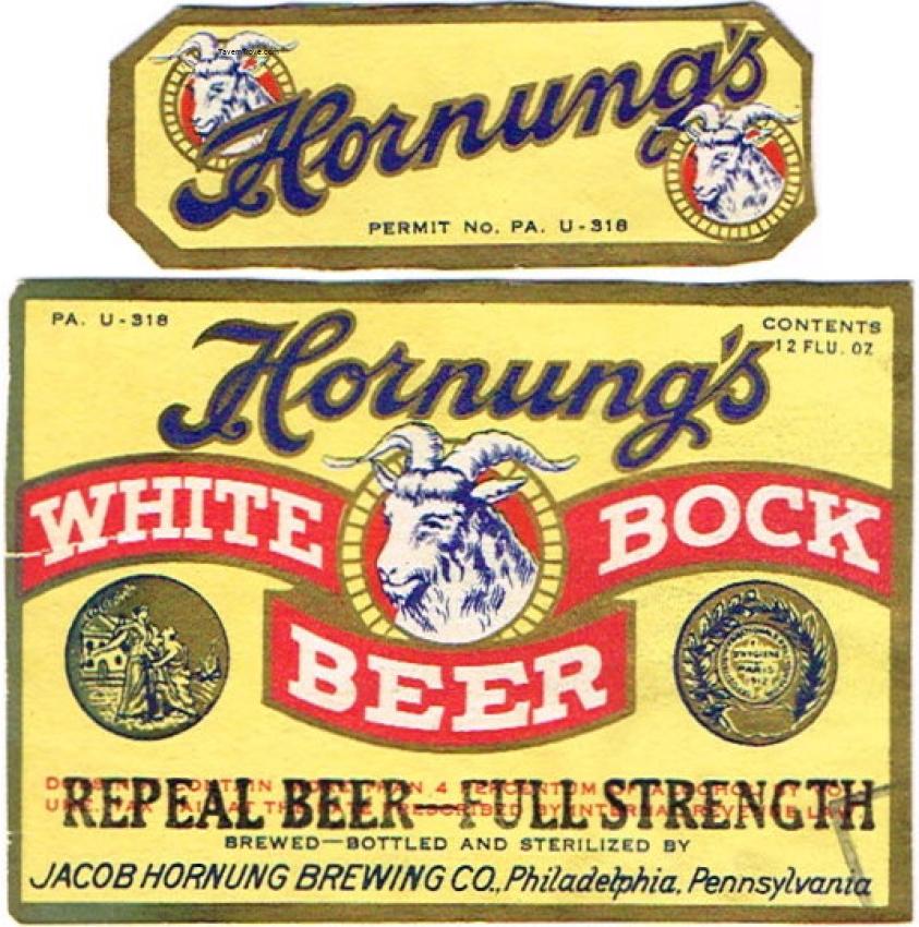 Hornung's White Bock Beer