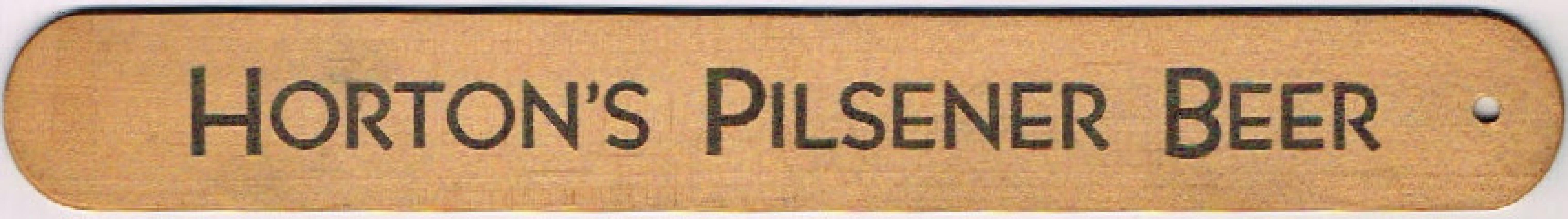 Horton's Pilsener Beer