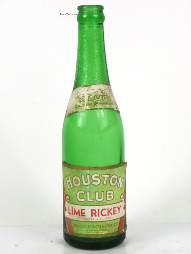 Houston Club Lime Rickey Brand's Punch Syrup Texas