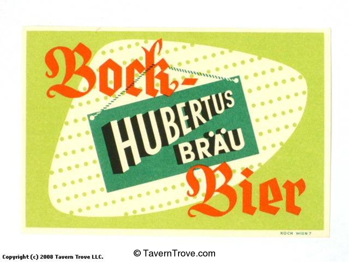Hubertus Bräu Bock Bier