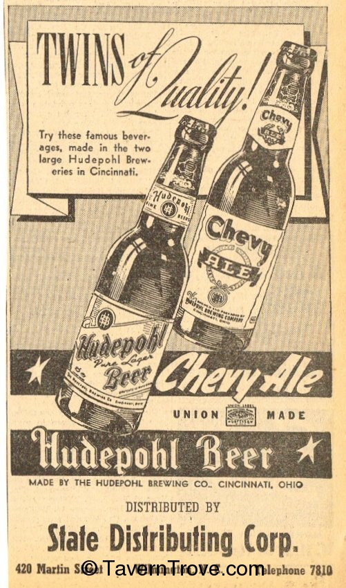 Hudepohl Beer/Chevy Ale