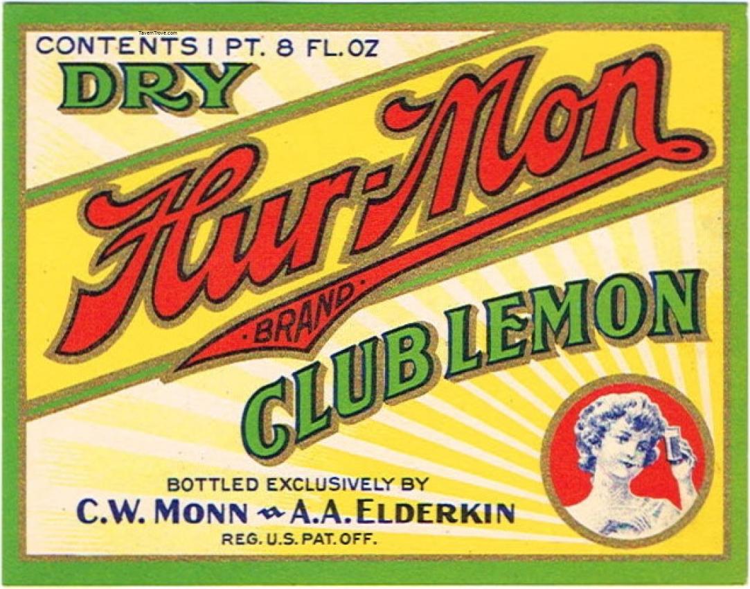 Hur-Mon Club Lemon Soda Monn & Elderkin Cedar Rapids Iowa