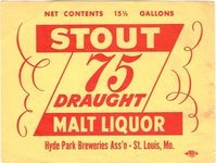 Hyde Park 75 Stout Malt Liquor