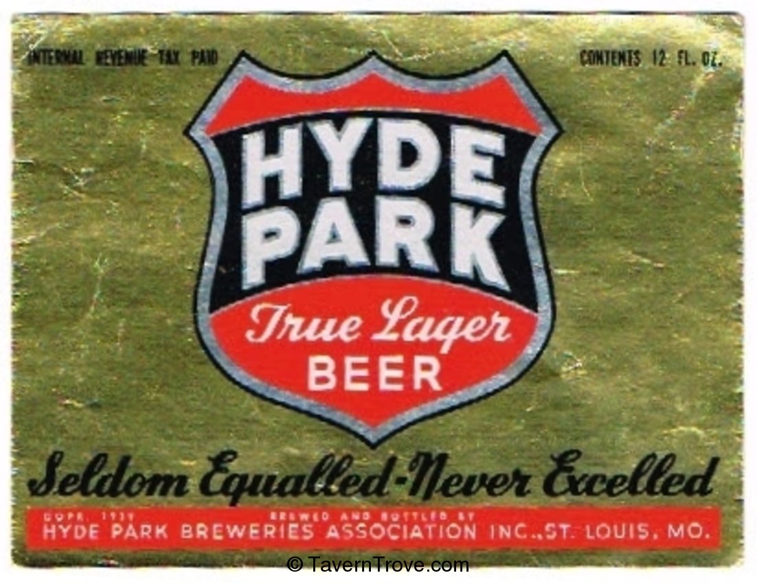 Hyde Park True Lager Beer