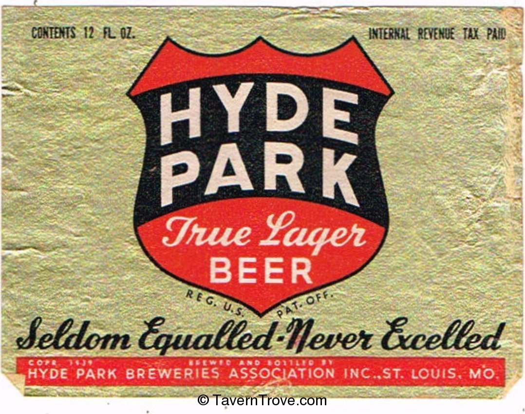 Hyde Park True  Lager Beer