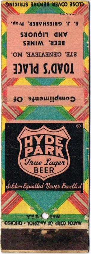Hyde Park True Lager Beer