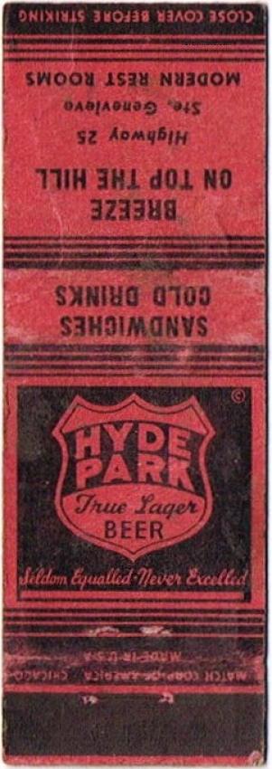 Hyde Park True Lager Beer