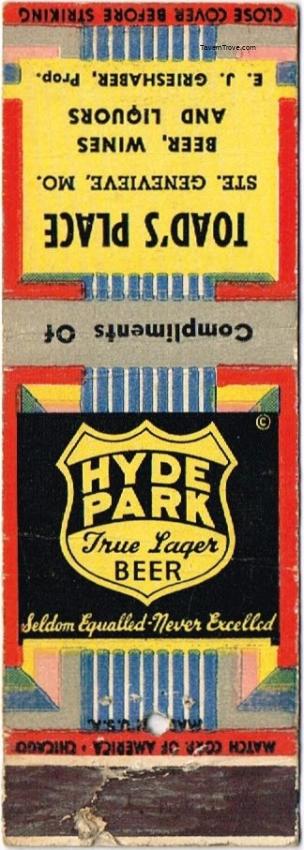 Hyde Park True Lager Beer