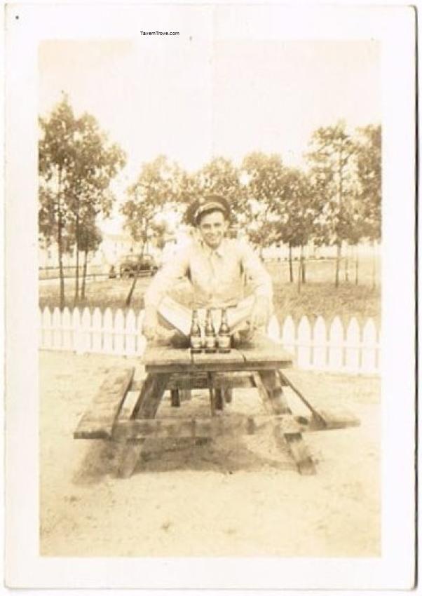 Identified WWII GI with Burger Beer Bottles