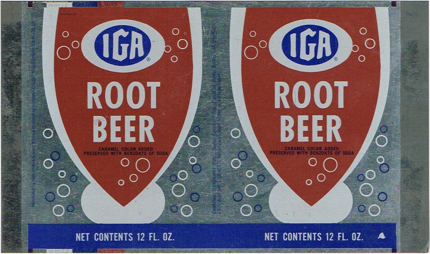 IGA Root Beer (sheet)
