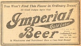 Imperial Gold Label Beer
