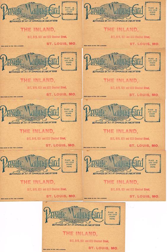 Inland Journal Subscription Cards Lot of 9