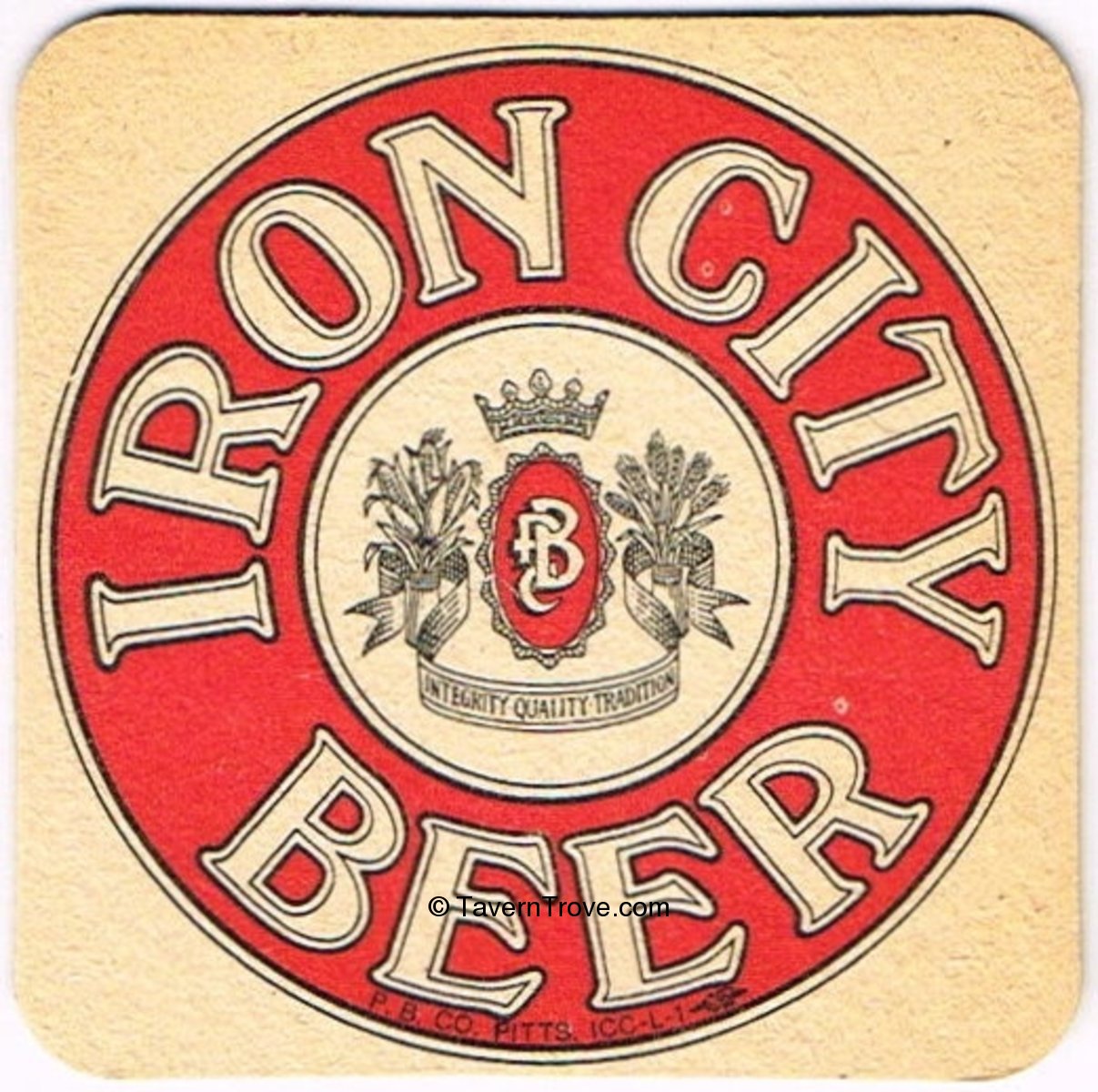 Item 32951 1976 Iron City Beer/IC Light Beer Coaster PAPIT17