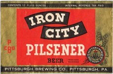 Iron City Pilsener Beer