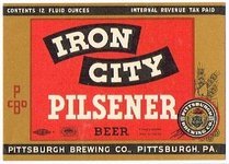 Iron City Pilsener Beer