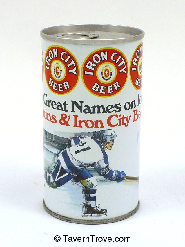 Item 3672 1975 Iron City Beer/Penguins Hockey Tab Top Can T7927