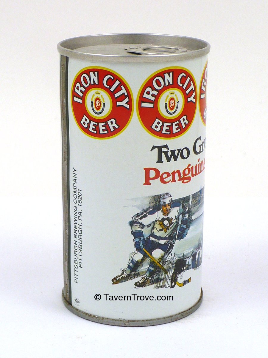 Item 3672 1975 Iron City Beer/Penguins Hockey Tab Top Can T7927