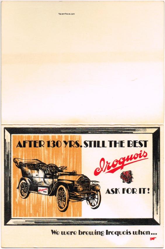 Iroquois Beer 160 Years Table Tent