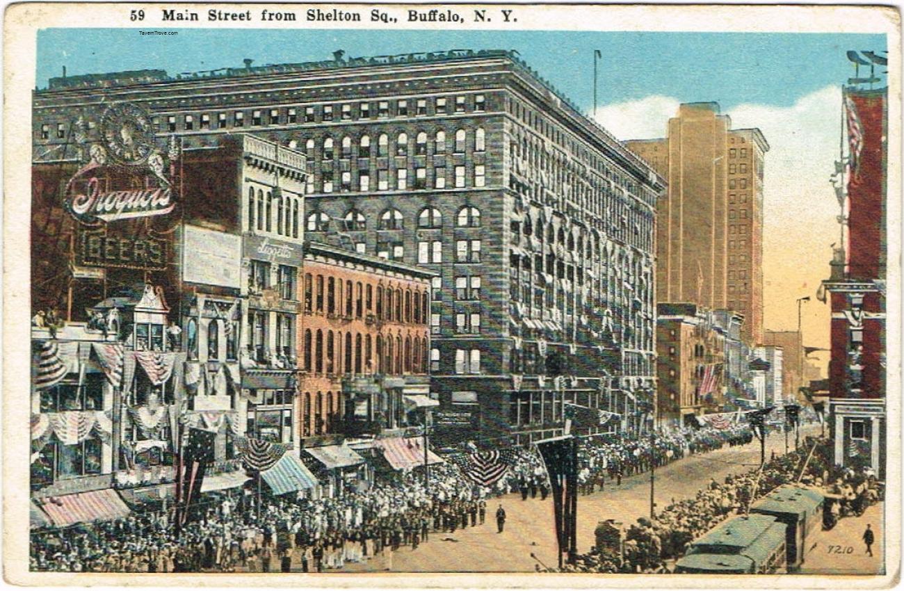 Iroquois Beer Sign on Main Street From Shelton Square