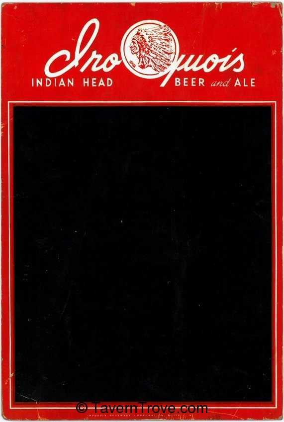 Iroquois Indian Beer & Ale Easelback Chalk Board