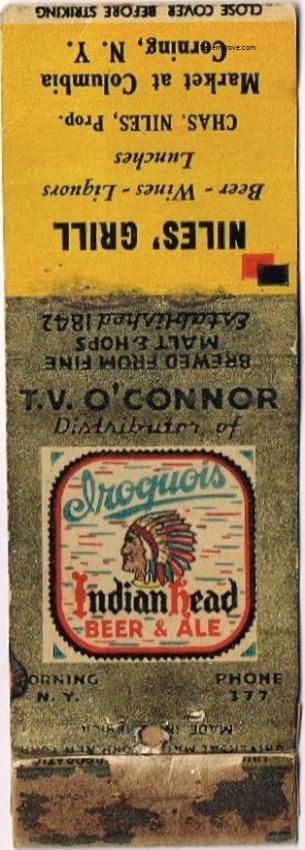 Iroquois Indianhead Beer/Ale