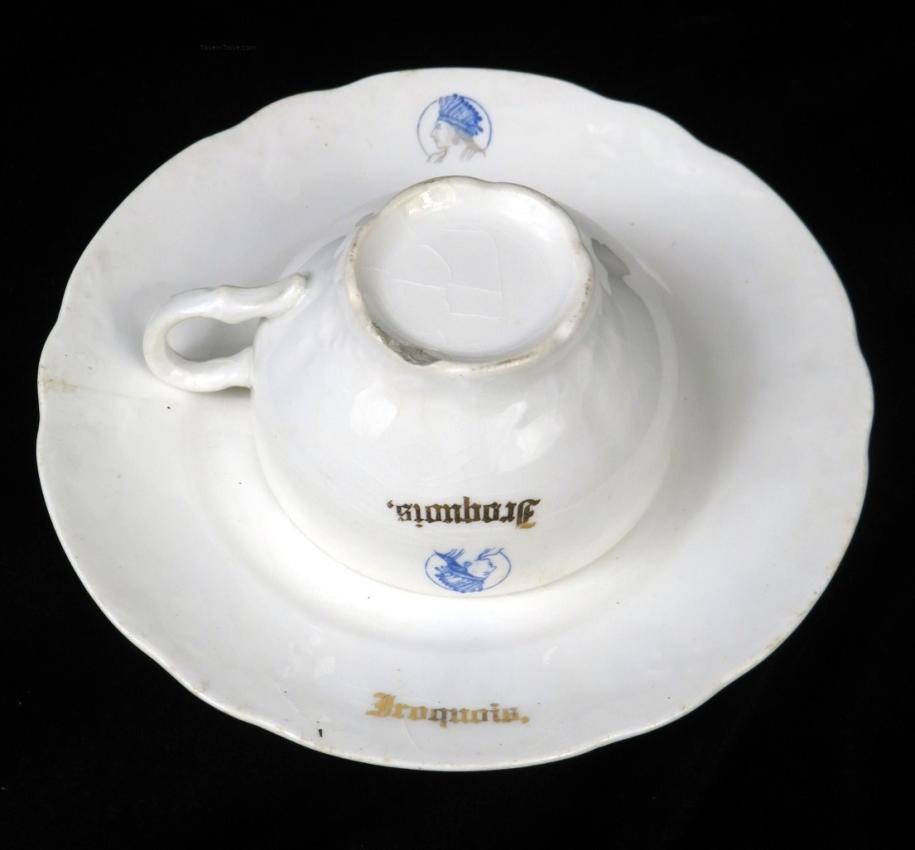 Iroquois Tea Cup and Saucer (Chipped Base)