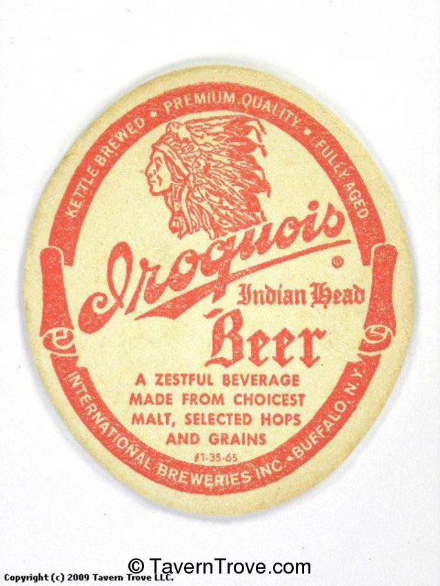Iroqupoois Indian Head Beer