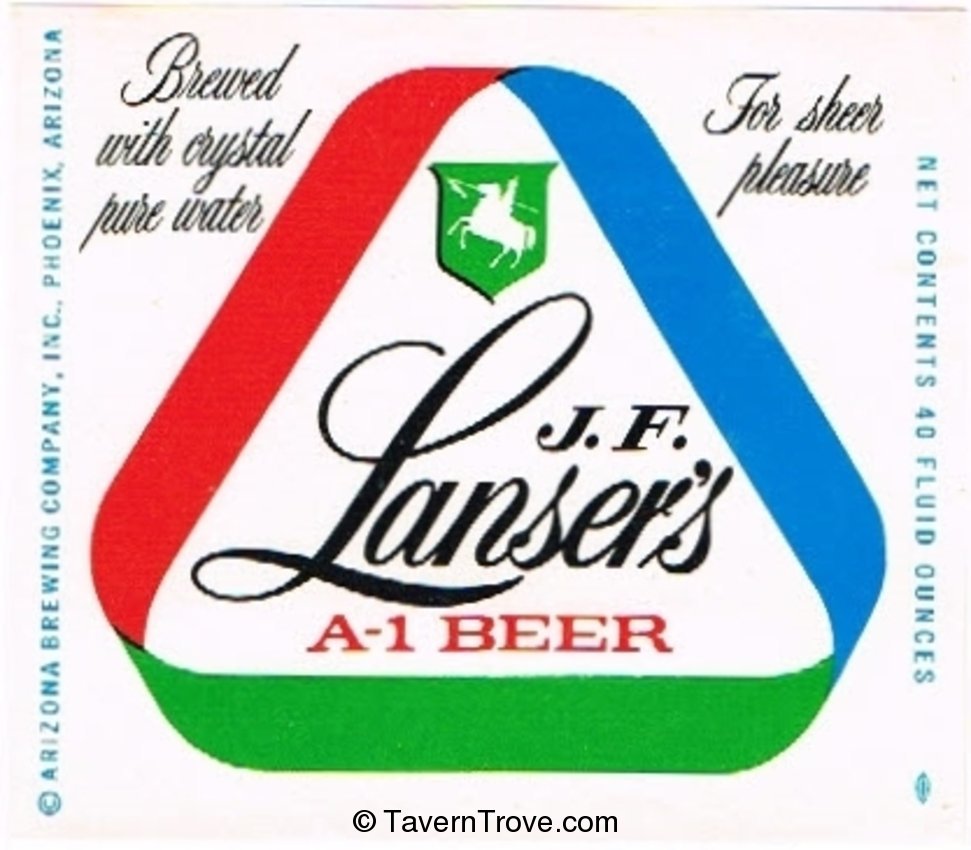 J. F. Lanser's A-1 Beer