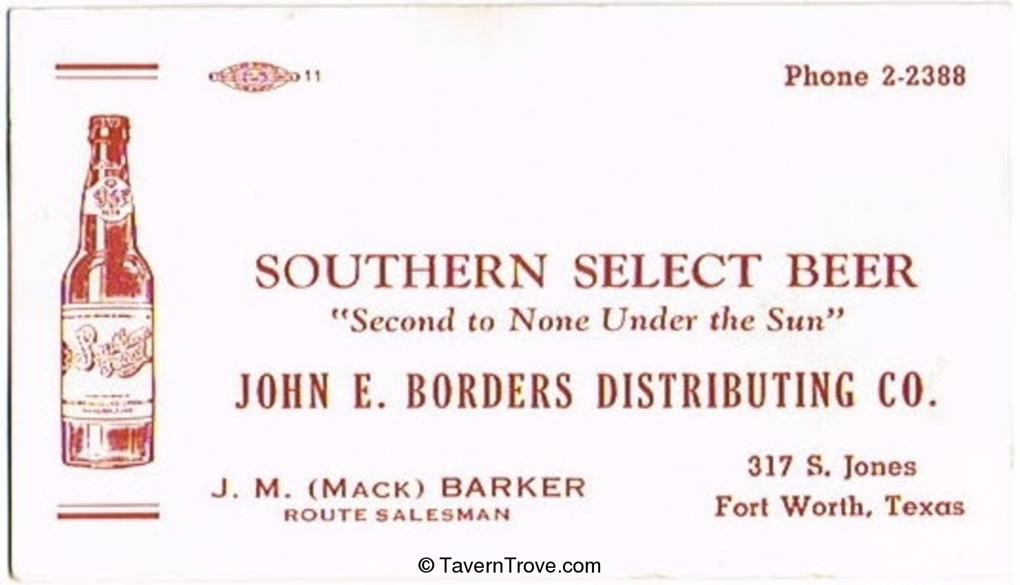 Southern Select Beer - J. M. 