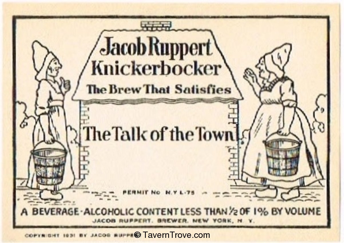 Jacob Ruppert Knickerbocker