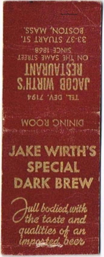 Jacob Wirth's Special Dark Brew