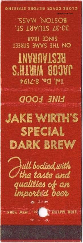 Jacob Wirth's Special Dark Brew