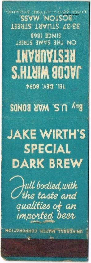 Jacob Wirth's Special Dark Brew