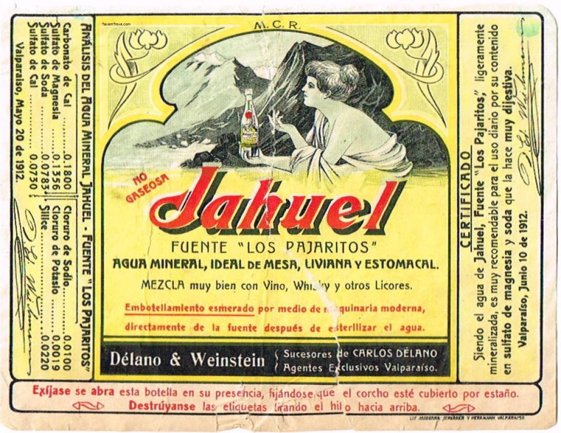 Jahuel Mineral Water Valpariso Chile