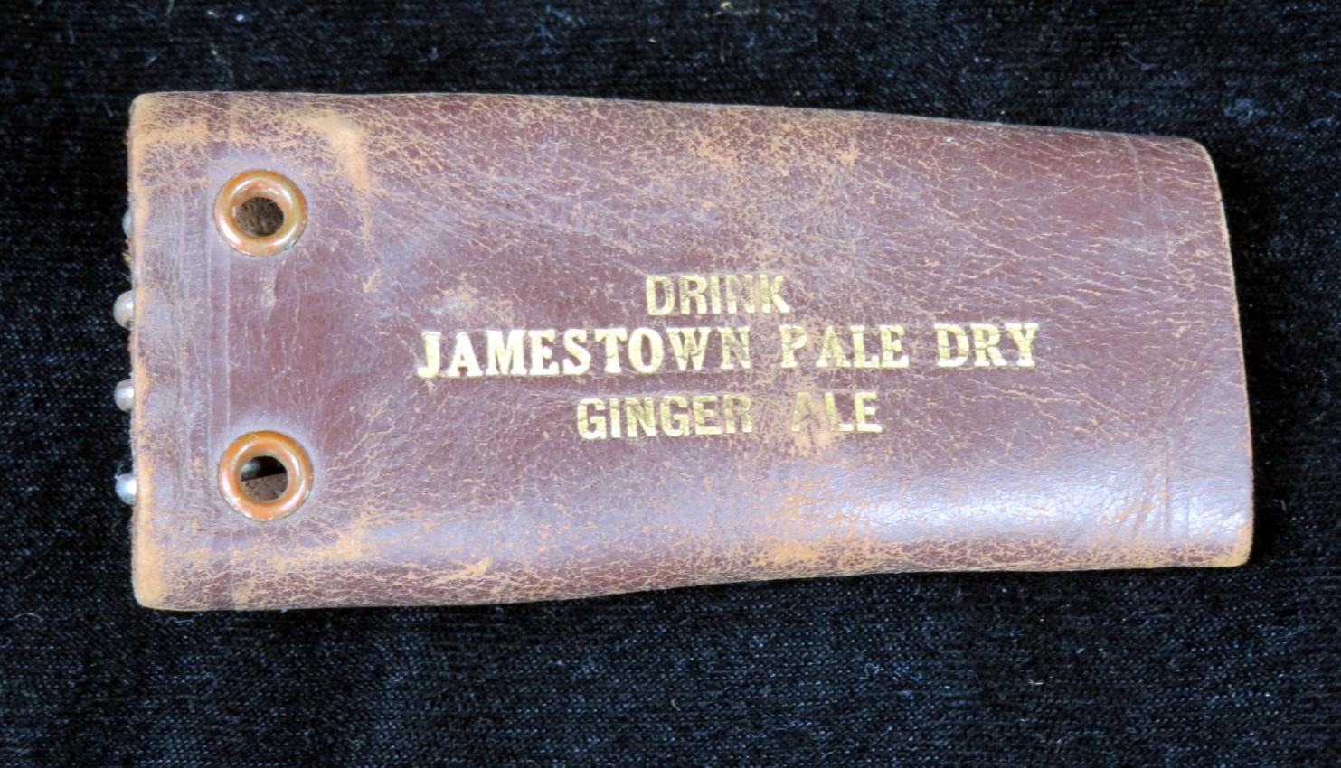 Jamestown Ginger Ale Leather Key Holder Norfolk Virginia
