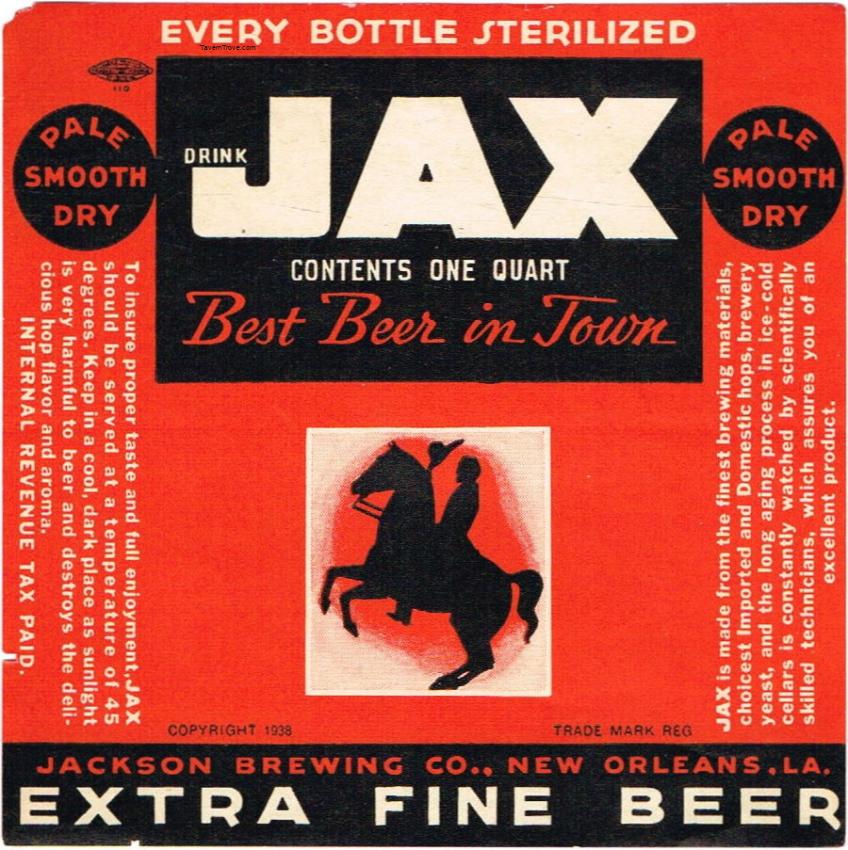 Jax Extra Pale Beer