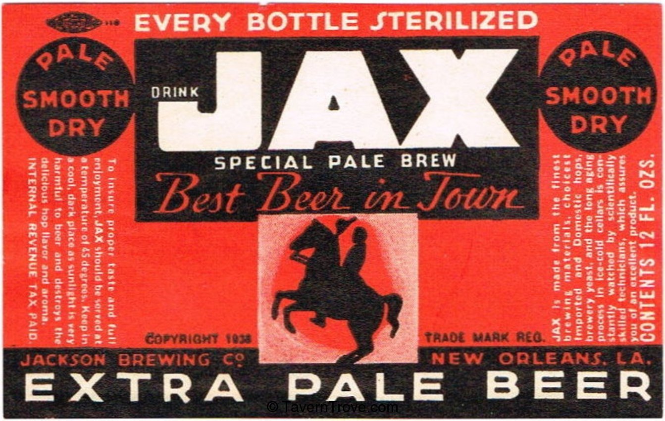 Jax Extra Pale Beer (for steinie)